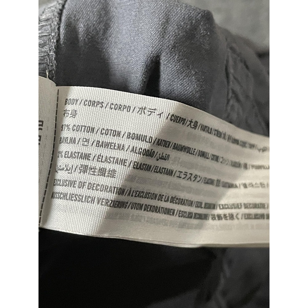 Abercrombie & Fitch Cargo Pants Mens XS Gray Garment Dyed Drawstring Hem - Picture 7 of 15